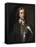 Vintage English History Painting of Lord Protector Oliver Cromwell-Stocktrek Images-Framed Stretched Canvas