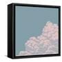 Vintage Engraving Cloud-Art-generator-Framed Stretched Canvas