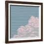 Vintage Engraving Cloud-Art-generator-Framed Art Print