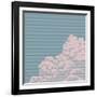 Vintage Engraving Cloud-Art-generator-Framed Art Print