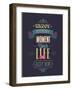 Vintage "Enjoy Every Moment" Poster-avean-Framed Art Print