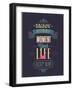 Vintage "Enjoy Every Moment" Poster-avean-Framed Art Print