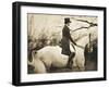 Vintage Equestrian - Piaffe-null-Framed Giclee Print