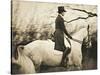 Vintage Equestrian - Piaffe-null-Stretched Canvas