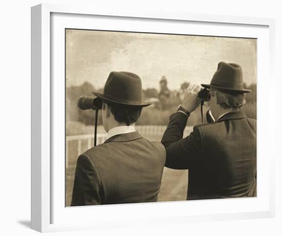 Vintage Equestrian - Spectators-null-Framed Giclee Print