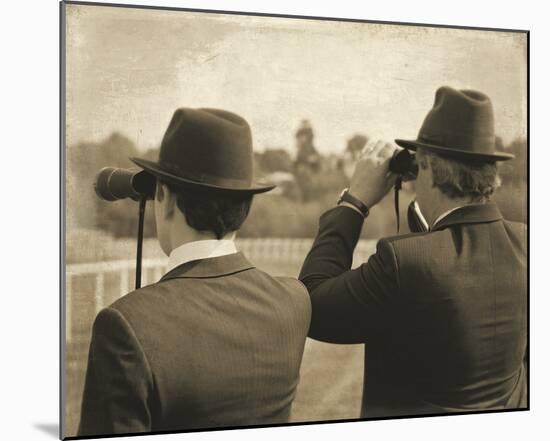 Vintage Equestrian - Spectators-null-Mounted Giclee Print