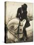 Vintage Equestrian - Transition-null-Stretched Canvas
