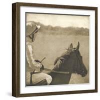 Vintage Equestrian - Wait-null-Framed Giclee Print