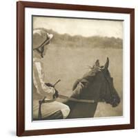 Vintage Equestrian - Wait-null-Framed Giclee Print