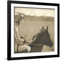 Vintage Equestrian - Wait-null-Framed Giclee Print