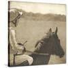 Vintage Equestrian - Wait-null-Stretched Canvas