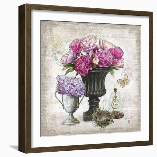 Vintage Estate Florals 1-Chad Barrett-Framed Art Print