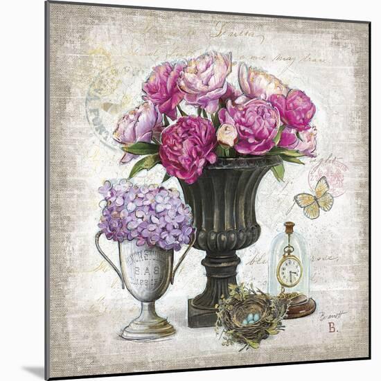 Vintage Estate Florals 1-Chad Barrett-Mounted Art Print