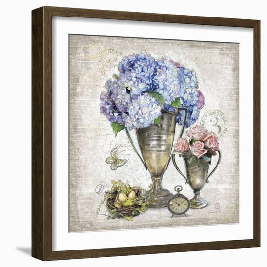 Vintage Estate Florals 3-Chad Barrett-Framed Art Print