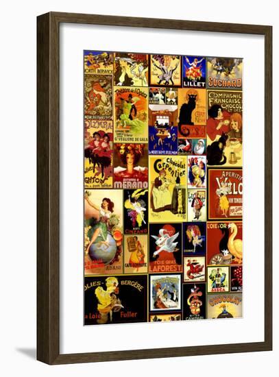 Vintage European Labels-Kate Ward Thacker-Framed Giclee Print