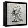 Vintage Fan-Piper Ballantyne-Framed Stretched Canvas