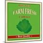 Vintage Farm Fresh Cabbage Poster-radubalint-Mounted Premium Giclee Print
