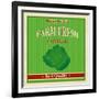 Vintage Farm Fresh Cabbage Poster-radubalint-Framed Art Print