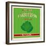 Vintage Farm Fresh Cabbage Poster-radubalint-Framed Art Print