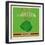 Vintage Farm Fresh Cabbage Poster-radubalint-Framed Art Print