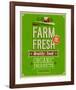 Vintage Farm Fresh Poster-null-Framed Art Print