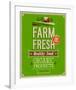 Vintage Farm Fresh Poster-null-Framed Art Print