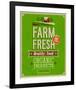 Vintage Farm Fresh Poster-null-Framed Art Print