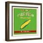 Vintage Farm Fresh Sweet Corn Poster-radubalint-Framed Art Print