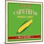 Vintage Farm Fresh Sweet Corn Poster-radubalint-Mounted Art Print