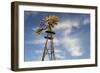 Vintage Farm Windmills at Sunset, Elk City, Oklahoma, USA-Walter Bibikow-Framed Photographic Print