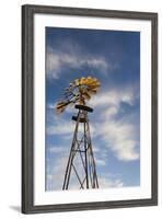 Vintage Farm Windmills at Sunset, Elk City, Oklahoma, USA-Walter Bibikow-Framed Photographic Print
