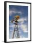 Vintage Farm Windmills at Sunset, Elk City, Oklahoma, USA-Walter Bibikow-Framed Photographic Print