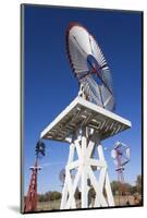 Vintage Farm Windmills, Elk City, Oklahoma, USA-Walter Bibikow-Mounted Photographic Print