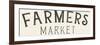 Vintage Farmers Market Sign-Wild Apple Portfolio-Framed Premium Giclee Print