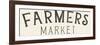 Vintage Farmers Market Sign-Wild Apple Portfolio-Framed Art Print