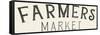 Vintage Farmers Market Sign-Wild Apple Portfolio-Framed Stretched Canvas