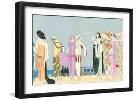 Vintage Fashion Illustration-null-Framed Art Print