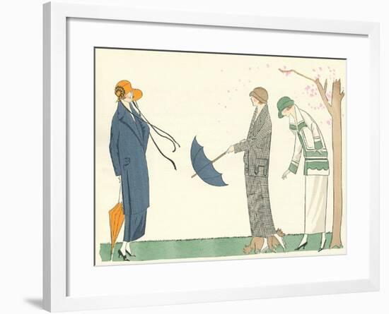 Vintage Fashion Illustration-null-Framed Art Print