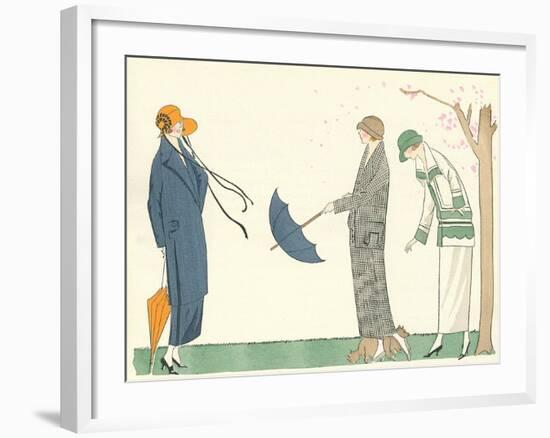 Vintage Fashion Illustration-null-Framed Art Print