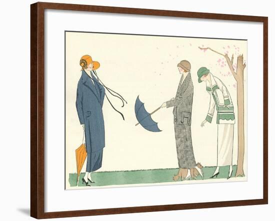 Vintage Fashion Illustration-null-Framed Art Print