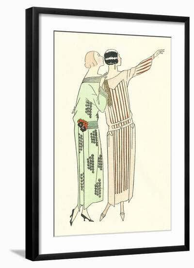Vintage Fashion Illustration-null-Framed Art Print