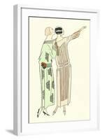 Vintage Fashion Illustration-null-Framed Art Print