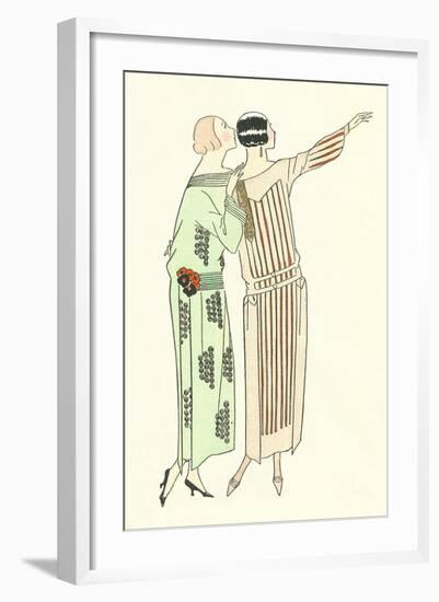 Vintage Fashion Illustration-null-Framed Art Print