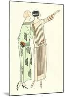 Vintage Fashion Illustration-null-Mounted Art Print