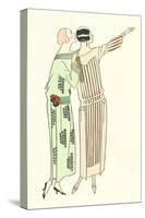 Vintage Fashion Illustration-null-Stretched Canvas
