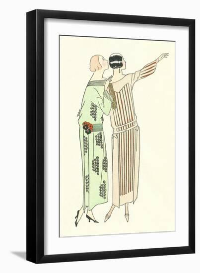 Vintage Fashion Illustration-null-Framed Art Print