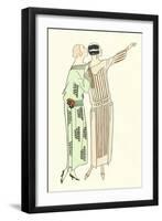 Vintage Fashion Illustration-null-Framed Art Print