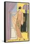 Vintage Fashion Illustration-null-Framed Stretched Canvas