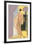 Vintage Fashion Illustration-null-Framed Art Print