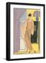 Vintage Fashion Illustration-null-Framed Art Print